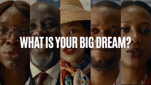 Faces of African founders with the words What is your big dream?