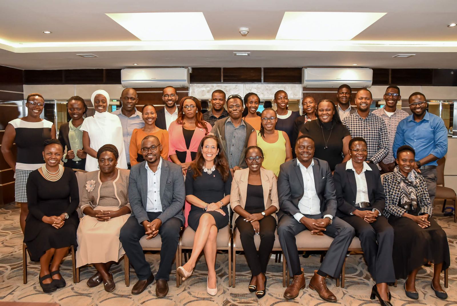 Participants at a partner hub event